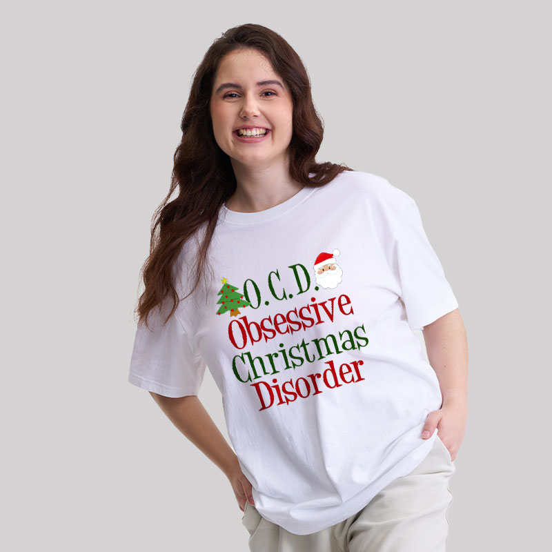Cute Obsessive Christmas Disorder Geek T-Shirt